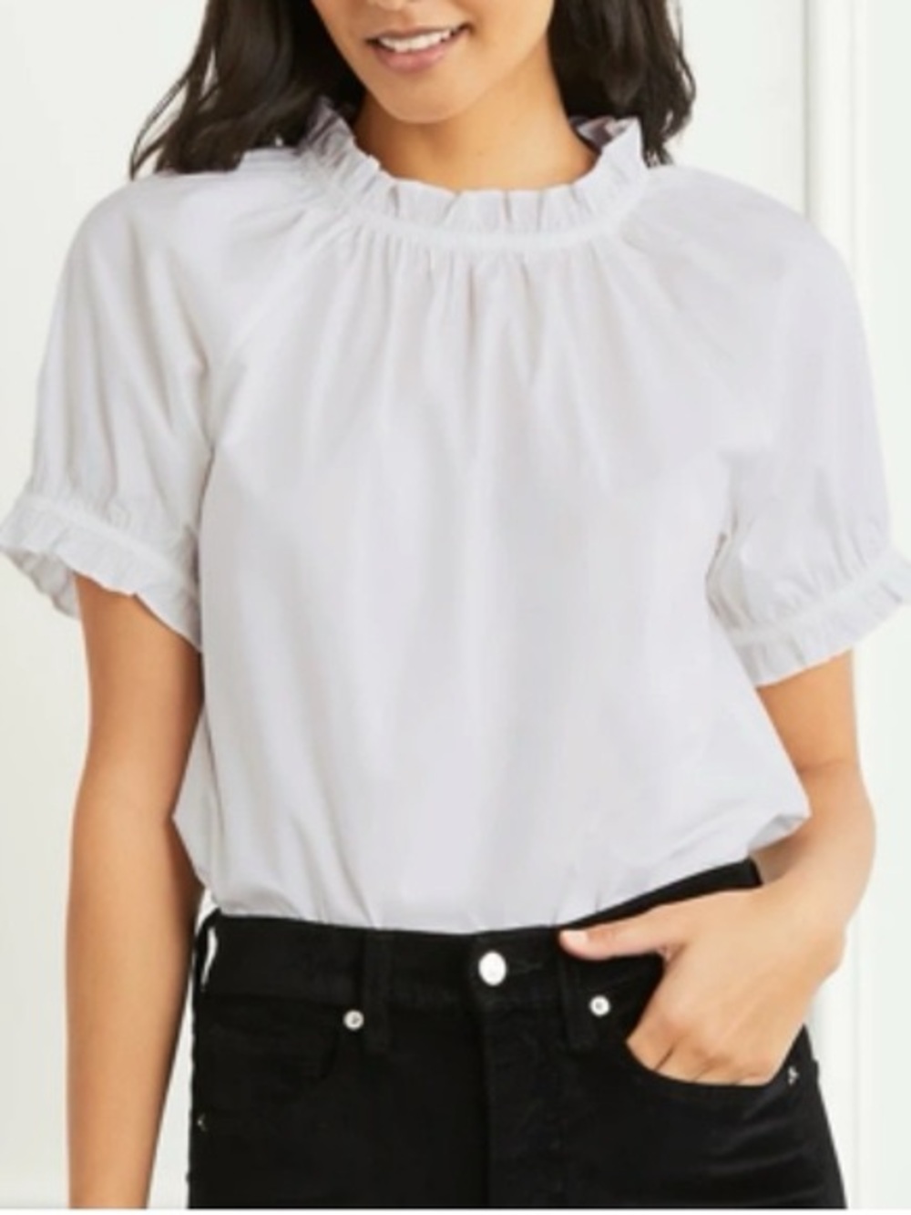 Hill House Cotton White Kit Top Size M